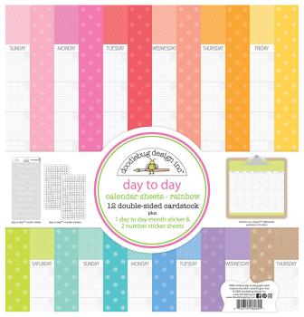 Doodlebug Design - Kalender Kit  "Rainbow Day to Day Calender" 