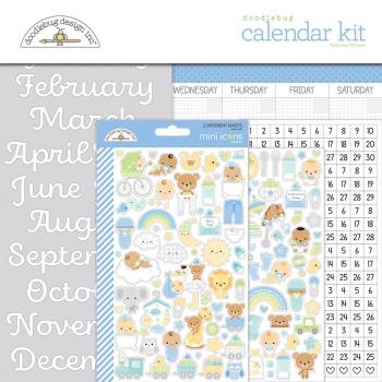 Doodlebug Design - Kalender Kit "Baby Boy First Year Calendar" 