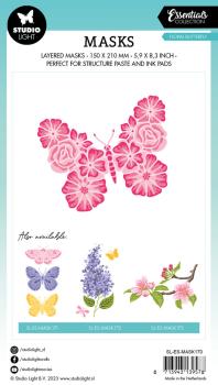 Studio Light - Schablone "Floral Butterfly" Stencil  