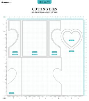 Studio Light - Stanzschablone "Heart Shutter Card" Dies