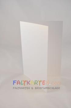 Doppelkarte - Faltkarte 250g/m² DIN A5 in metallic-perlweiss