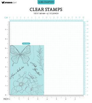 Studio Light - Stempel "Anemone Butterfly" Clear Stamps