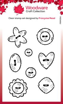Woodware - Stempel "Buttons" Clear Stamps 