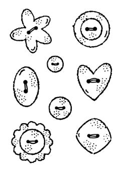 Woodware - Stempel "Buttons" Clear Stamps 