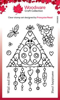 Woodware - Stempel "Ladybird Dream" Clear Stamps 