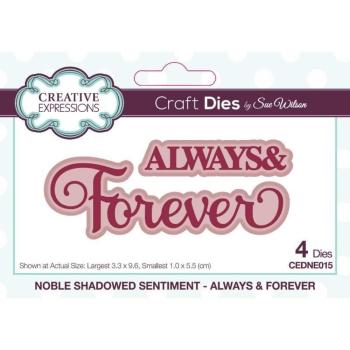 Creative Expressions - Stanzschablone "Always & Forever" Dies Noble Shadowed Sentiment