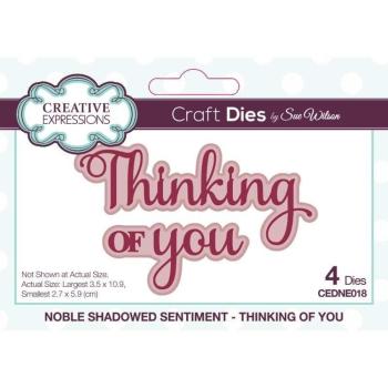 Creative Expressions - Stanzschablone "Thinking Of You" Dies Noble Shadowed Sentiment