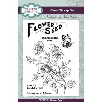Creative Expressions - Stempel A6 "Flower Seed" Clear Stamps