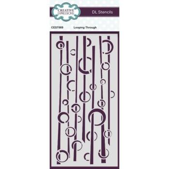 Creative Expressions - Schablone "Looping Through" Stencil Slimline