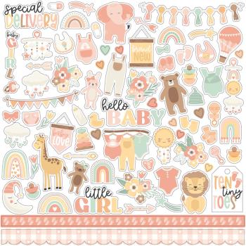 Echo Park - Designpapier "Our Baby Girl" Collection Kit 12x12 Inch - 12 Bogen