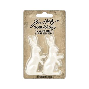 Tim Holtz - Idea Ology - Resin Hasen "Salvaged Rabbits"