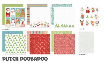 Dutch Doobadoo - Papier Kit "Winter Party" Crafty Kit - 12 Bogen