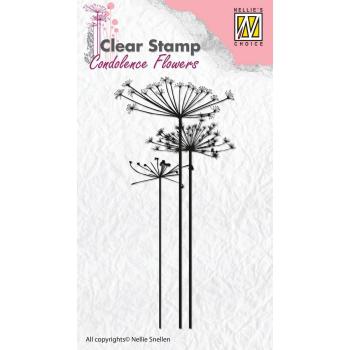 Nellie's Choice - Stempel "Condoleance Flower-1" Clear Stamps 