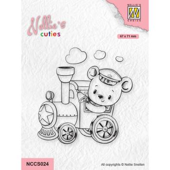 Nellie's Choice - Stempel "Train Engineer" Clear Stamps Nellie´s Cuties 