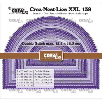 Crealies - Stanzschablone "Wide Arch with double stitch lines" Crea-Nest-Lies XXL Dies