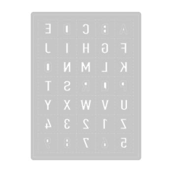 Sizzix - Stanzschablone "Tile Alphanumeric" Thinlits Craft Dies