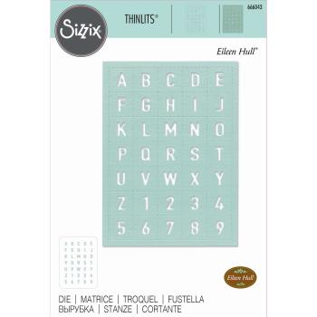 Sizzix - Stanzschablone "Tile Alphanumeric" Thinlits Craft Dies