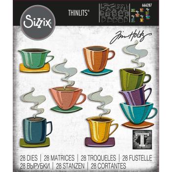 Sizzix - Stanzschablone "Papercut Café" Thinlits Craft Dies