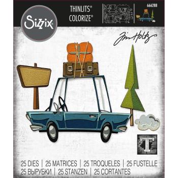 Sizzix - Stanzschablone "Road Trip Colorize" Thinlits Craft Dies