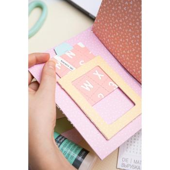 Sizzix - Stanzschablone "Library Pocket ATC Card & Tabs" Thinlits Craft Dies