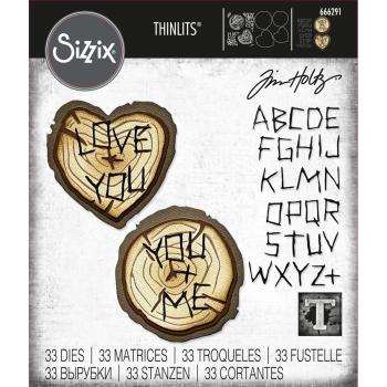 Sizzix - Stanzschablone "Wood Slice" Thinlits Craft Dies