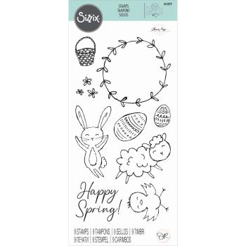 Sizzix - Stempel "Spring Essentials" Clear Stamps