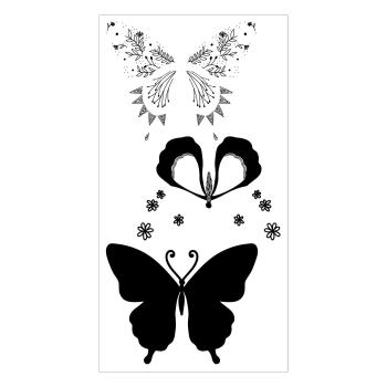 Sizzix - Stempel "Decorated Butterfly" Layered Clear Stamps