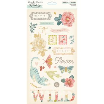 Simple Stories - Aufkleber "Wildflower" Chipboard Sticker 