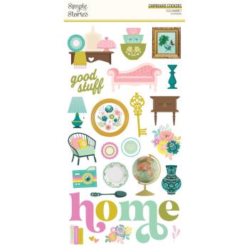 Simple Stories - Aufkleber "Flea Market" Chipboard Sticker 