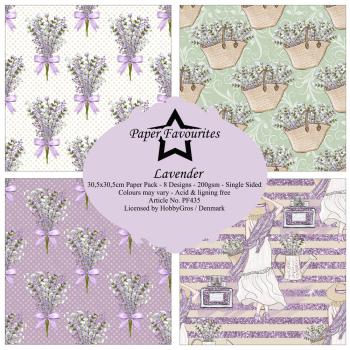 Paper Favourites - Designpapier "Lavender" Paper Pack 12x12 Inch 8 Bogen