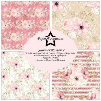 Paper Favourites - Designpapier "Summer Romance" Paper Pack 12x12 Inch 8 Bogen