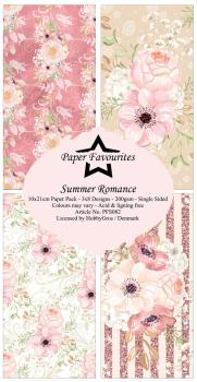 Paper Favourites - Designpapier "Summer Romance " Slim Paper Pack 3x8 Inch - 24 Bogen