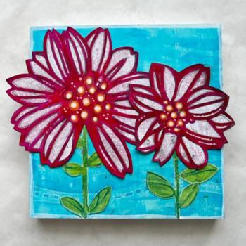 The Crafters Workshop - Schablone 6x6 Inch "Calm Waves" Stencil