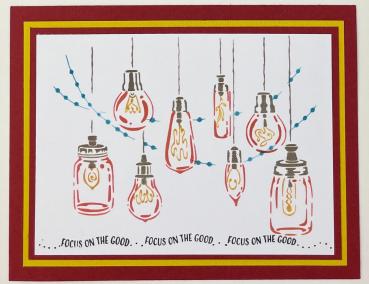 The Crafters Workshop - Layered Schablone 5,5x4,25 Inch "Clelebrations Lights" Stencil