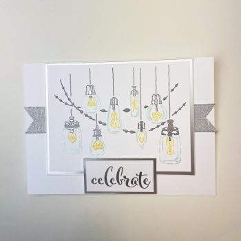 The Crafters Workshop - Layered Schablone 5,5x4,25 Inch "Clelebrations Lights" Stencil