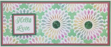 The Crafters Workshop - Layered Schablone 8,5x11 Inch "Triple Flowers" Stencil