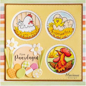 Marianne Design - Stempel "Hetty's Peek-a-boo Chicken Family" Clear Stamps