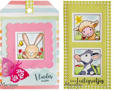 Marianne Design - Stempel "Hetty's Peek-a-boo Spring Animals" Clear Stamps