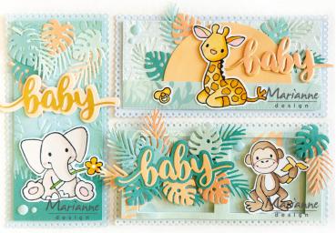 Marianne Design - Präge- und Stanzschablone "Littly Jungle Leaves" Creatables Dies