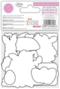 Craft Consortium - Stanzteile "Let Spring Begin" Chipboard Ephemera