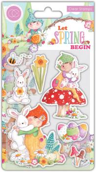 Craft Consortium - Stempel "Let Spring Begin" Clear Stamps