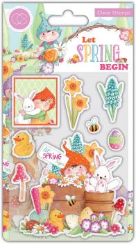 Craft Consortium - Stempel "Let Spring Begin" Clear Stamps