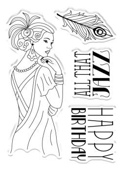 Crafters Companion - Stempel "All That Jazz" Clear Stamps