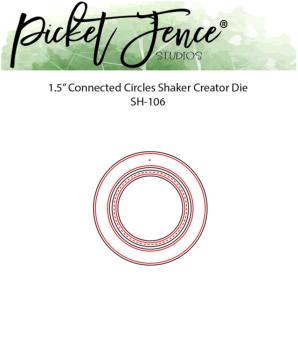 Picket Fence Studios - Stanzschablone "Connected Circles 1.5 Inch Shaker Creator" Dies