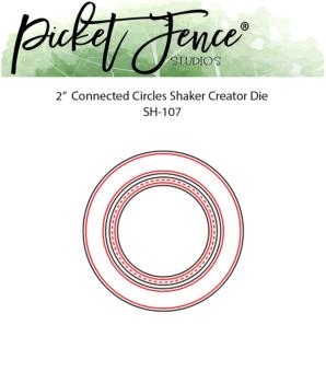 Picket Fence Studios - Stanzschablone "Connected Circles 2 Inch Shaker Creator" Dies