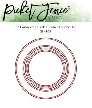 Picket Fence Studios - Stanzschablone "Connected Circles 3 Inch Shaker Creator" Dies 