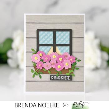 Picket Fence Studios - Stanzschablone "Pretty Flower Box and Window" Dies 5x7 Inch