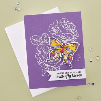 Spellbinders - Stanzschablone "Butterfly Kisses" Dies Ranger by Simon Hurley