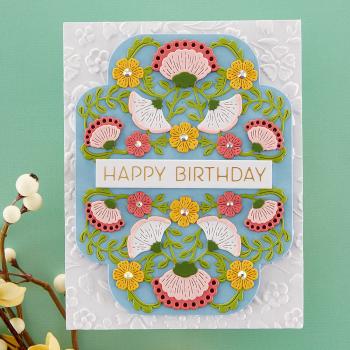 Spellbinders - Stanzschablone "Four Petal Bloom Reflection" Dies