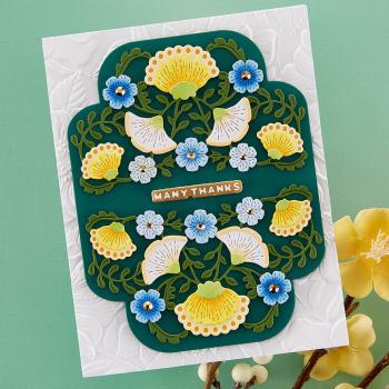 Spellbinders - Stanzschablone "Four Petal Bloom Reflection" Dies